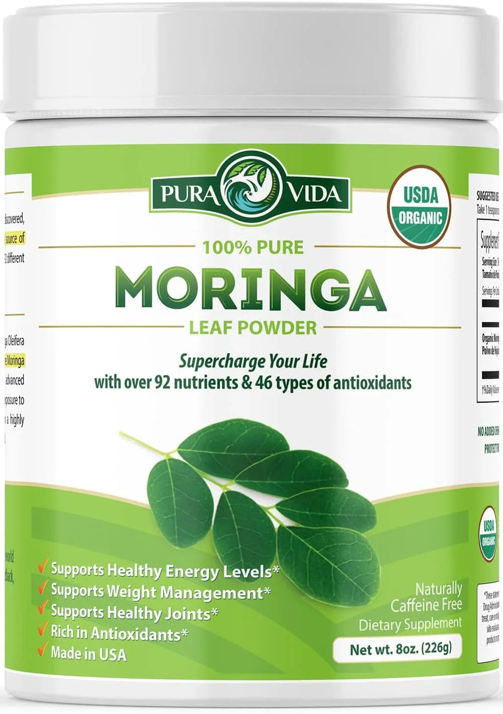 BASIC AYURVEDA Moringa Powder | 7.05 Oz (200g) |